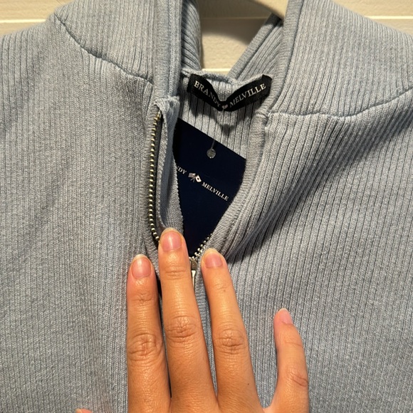 BMWT brandy melville zip up hoodie - Picture 2 of 4